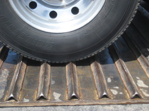 Wheel on Rumble Track